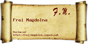 Frei Magdolna névjegykártya